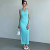 2025 Summer European & American Sleeveless U-neck Slimming Long Dress