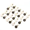 2Pcs Stainless Steel A-Z Round Letter Charms Enamel Alphabet Charms Single-sided Pendant DIY Necklace Bracelet Jewelry Findings