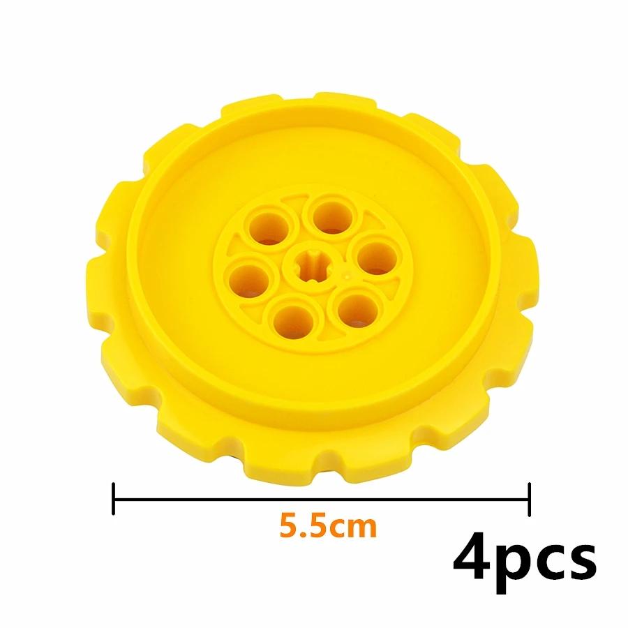 Technical Parts Building Blocks Link Chain Tank Belt Track Wheels Truck Car Gear MOC Bulk Brick Toys 3711 3873 88323 57519 4185