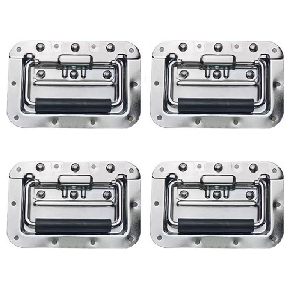 4Pcs Security Lock Butterfly Twist Lock Buckle Spring Loaded Air Box Lock Flight Case Lock Cabinet