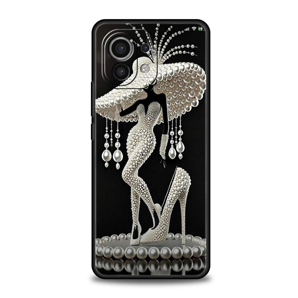 Phone Case Cover for Xiaomi Poco F7 F6 F5 F4 F3 X7 X6 X5 X4 X3 NFC M4 C51 C55 GT Pro 5G Soft TPU Fundas Cute White Clothes Capas