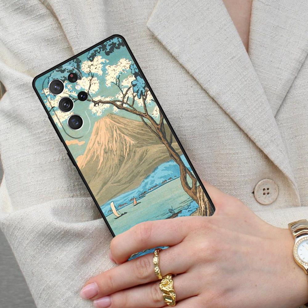Ukiyo-e Japanese Style Art Cell Phone Case for Samsung Galaxy S26 Ultra S25 S24 S23 S22 S21 S20 Note10 Cover