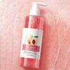 Exfoliating Scrub Body Wash Gel 300ml, Deep Cleansing & Moisturizing Shower Gel with Orange/Peach Scent, Gentle Smoothing Body Polish for Soft Skin