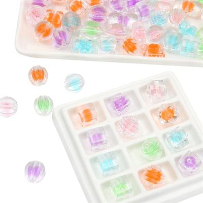 Acrylic Candy Beads Loose Spacer Beads for DIY Jewelry 10pcs
