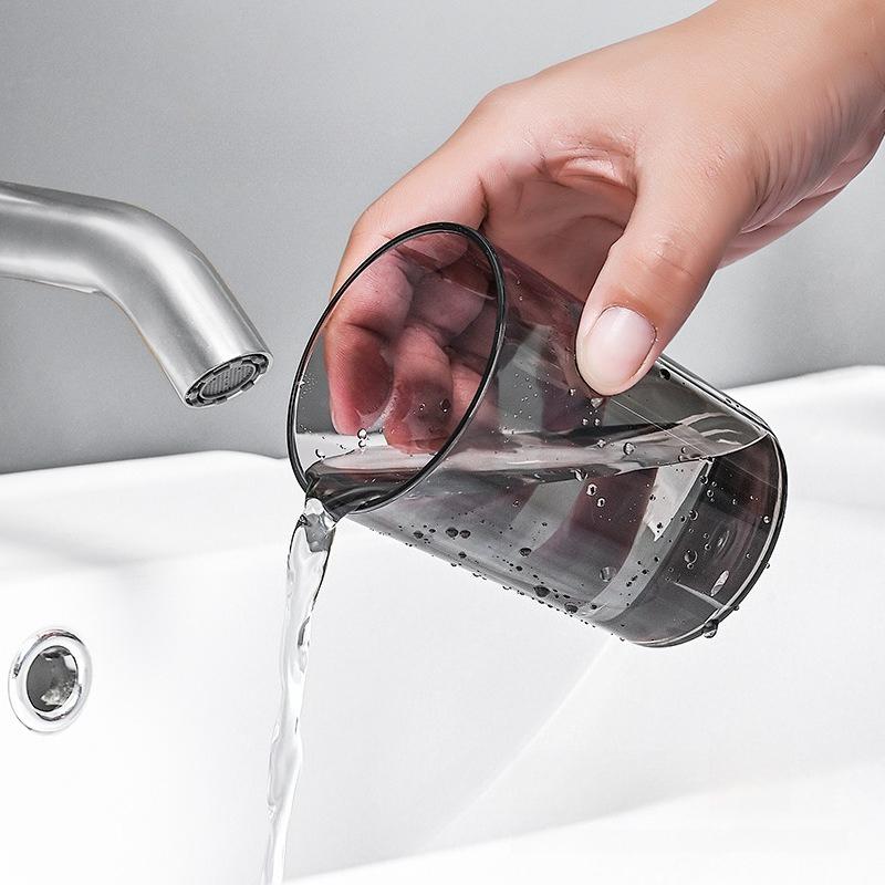 Magnetischer Klappbecher, Transparenter und Schlichter Haushalts-Toilettenartikelbecher, Wandmontierter Zahnputzbecher, Zahnbürstenhalter-Ablage