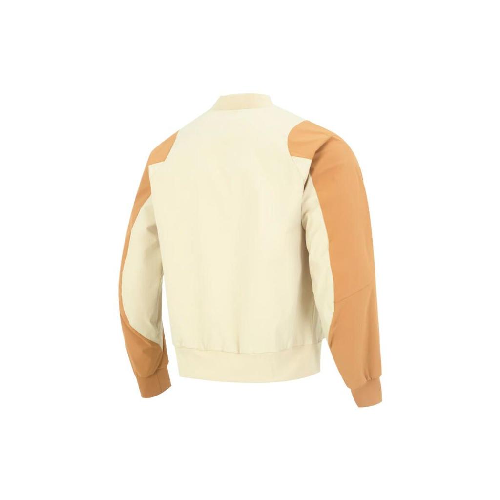 Adidas Spliced Pocket Logo Print Sport Jacket Men Jacket Khaki HN9038