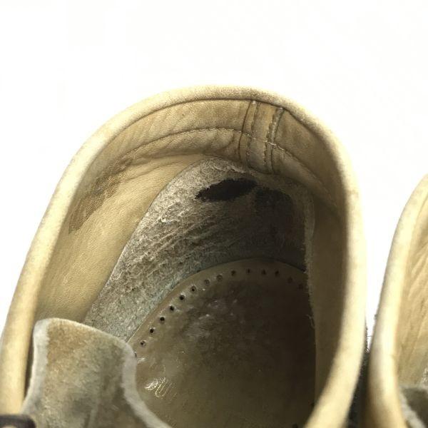 Made in Japan Vintage Burberrys Suede Leather Wallabee Desert Boots Beige Size 5.5 24.0 24.5(USED)