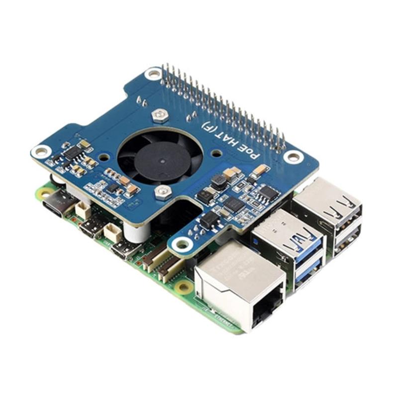 Power Over Ethernet (Poe) Expansion Board Suitable For RPI5, Supporting IEEE802.3af/At Networking Standard Power Module