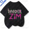 T-Shirts Invader Zim T-Shirt Streetwear Harajuku Grafik Kurzarmshirt Günstige Kleidung Polyester Lustige Cartoon-Oberteile