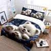 Adorable Bear Bedding Set Multiple Sizes Kid'S And Adults' Bedroom Exquisite 3Pc Bedding Set, Gift