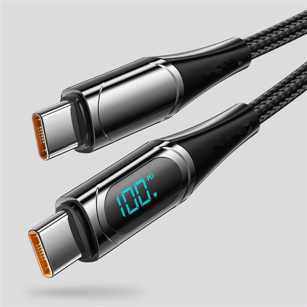 Type C to Type C 100W PD Fast Charging Cable Display Cable  1m
