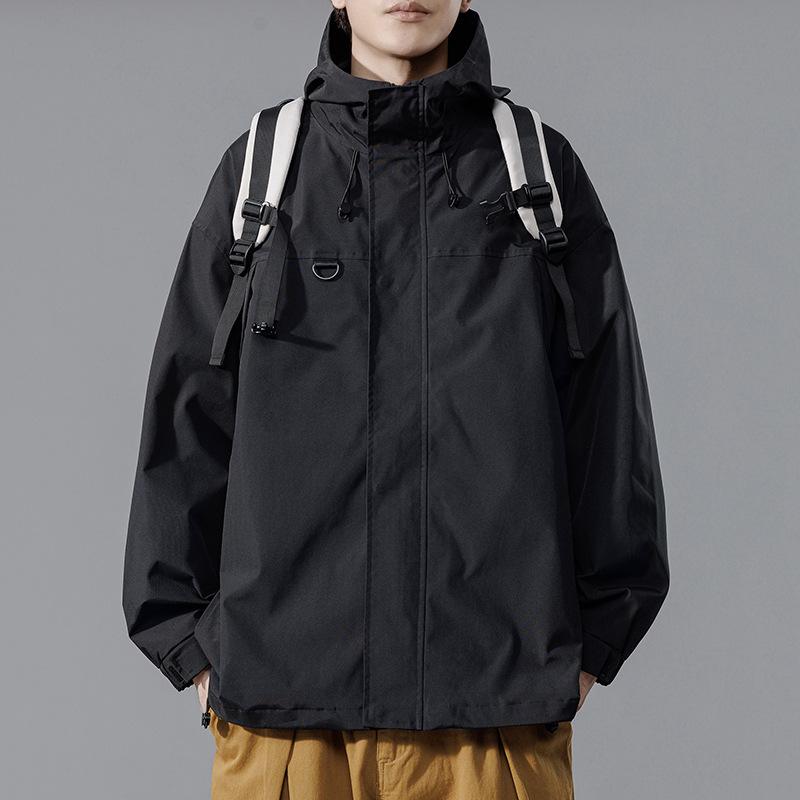 Jacket Men's Spring and Autumn Outdoor Sports Jacket Fashion Loose Couple Style Casual Youth Hooded Jacket