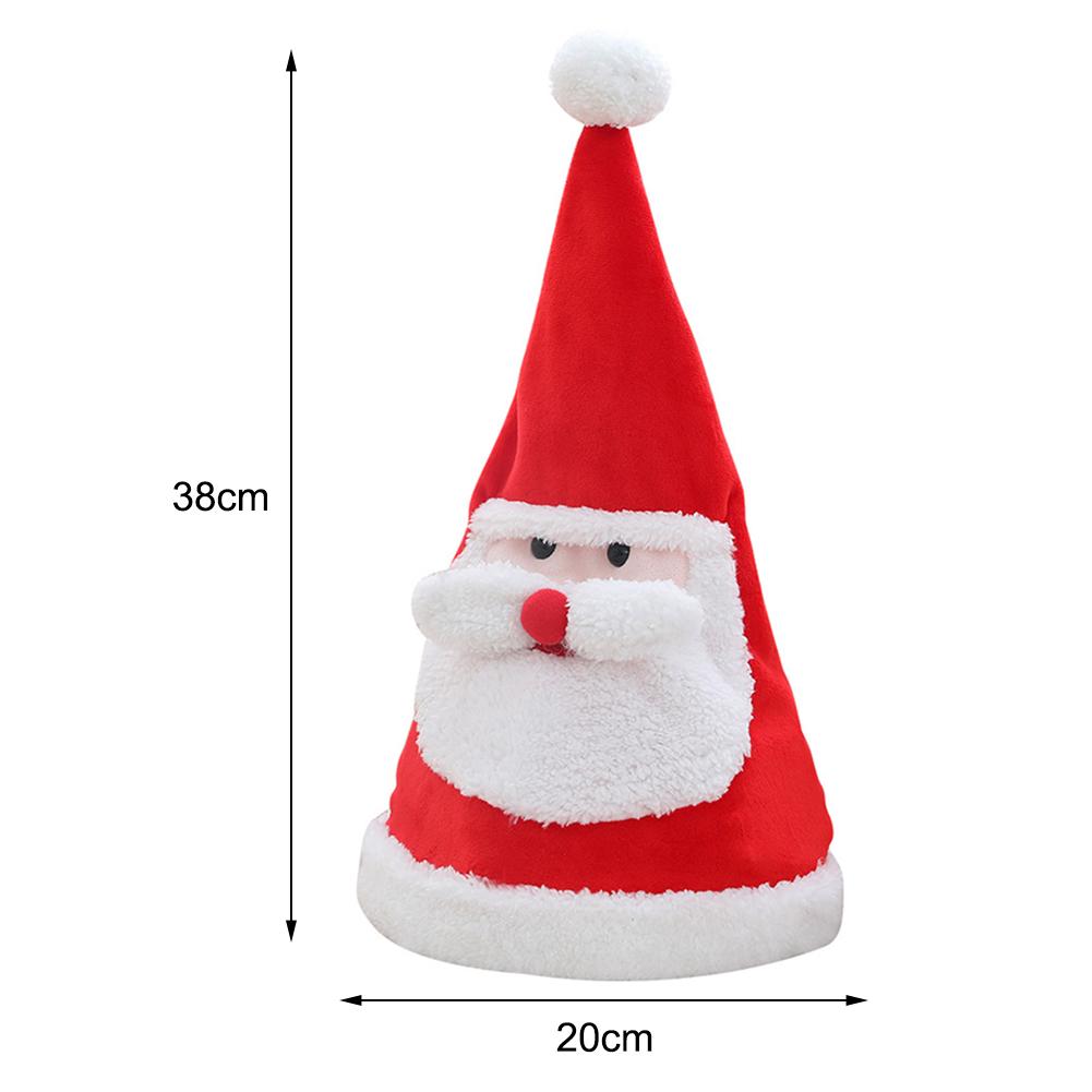 Singing Dancing Xmas Hat Funny Battery Powered Electric Musical Xmas Hat for Holiday Gathering