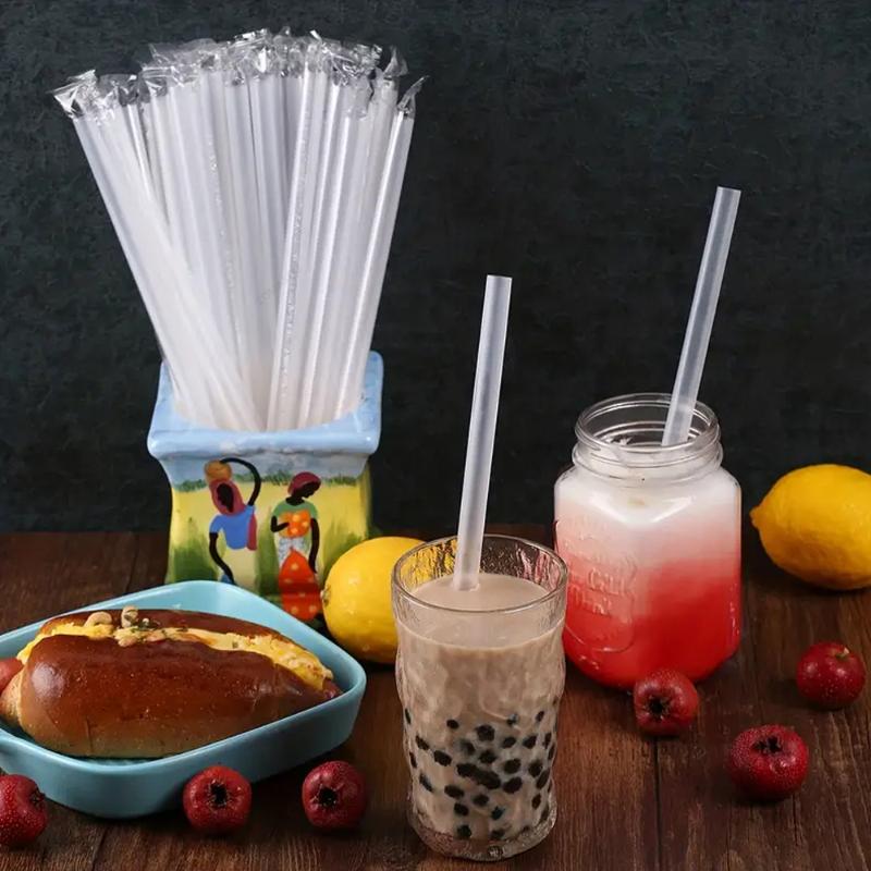 100Pc Transparent Colorjumbo Straws Drinking Straws Bubble Tea Milkshake Milktea Straws Party Wedding Bar Home