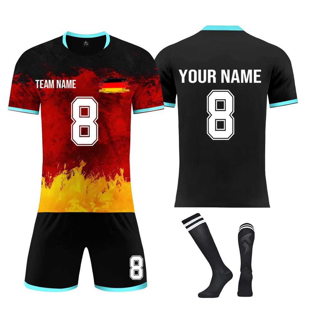 Personalised Shirts Kit Mens Girls With Name Number Custom Football Jerseys For Boys Training Suit