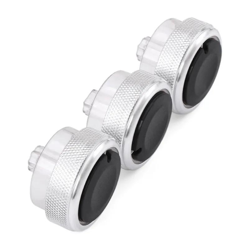 3Pcs Car AC Knob for Ford Focus 2 3 MK2 MK3 Sedan Hatchback for Mondeo Air Conditioning Heat Control Switch Knobs Accessories