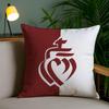 France Vendee Cushion Cover Soft Short Plush Double-Sided Printing Home Decor Machine Washable Pillow Case Gift