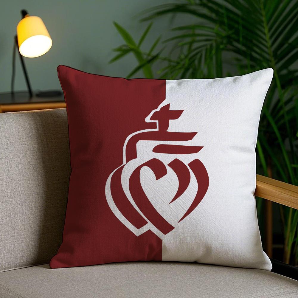 France Vendee Cushion Cover Soft Short Plush Double-Sided Printing Home Decor Machine Washable Pillow Case Gift