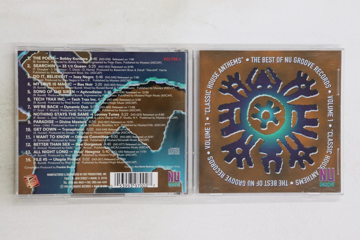 

CD VARIOUS - Best Of Nu Groove Records Volume 1 HTCD97002 NU GROOVE 1995 US Dance & Electronica Used