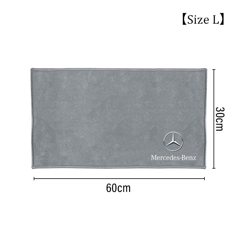 WAM3   Car Wash Microfiber Towel For Mercedes Benz AMG W205 W203 Auto Logo Cleaning Drying Rag Cloth GLC GLA W210 W211 W220 Accessories