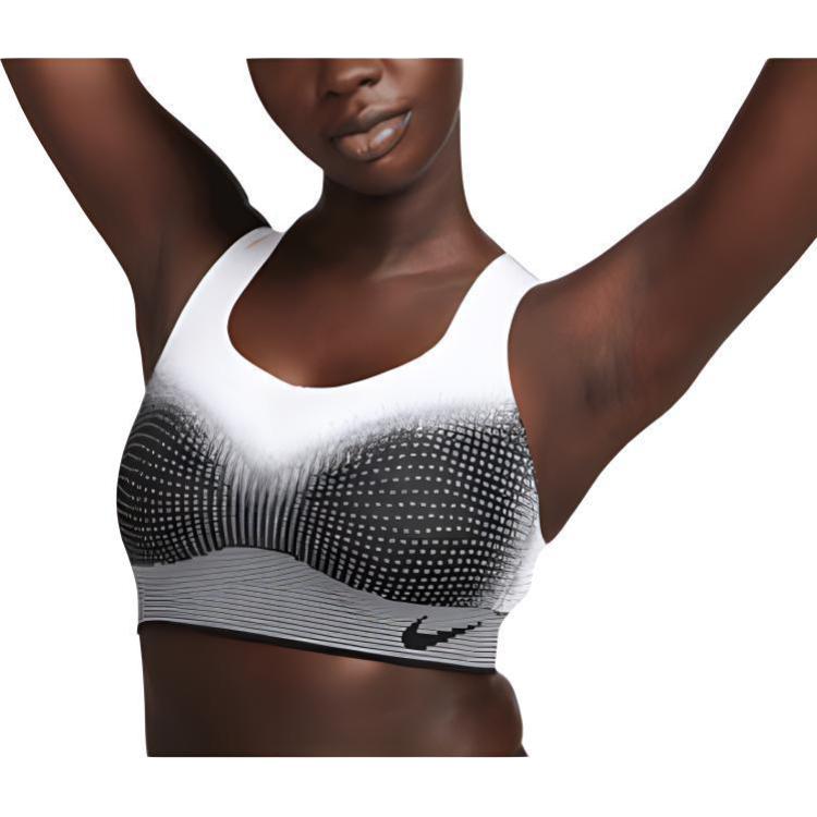 

Новое спортивное нижнее белье Nike Swoosh Flyknit для женщин, черно-белое/ярко-красное DQ5119-010 S(A-C)