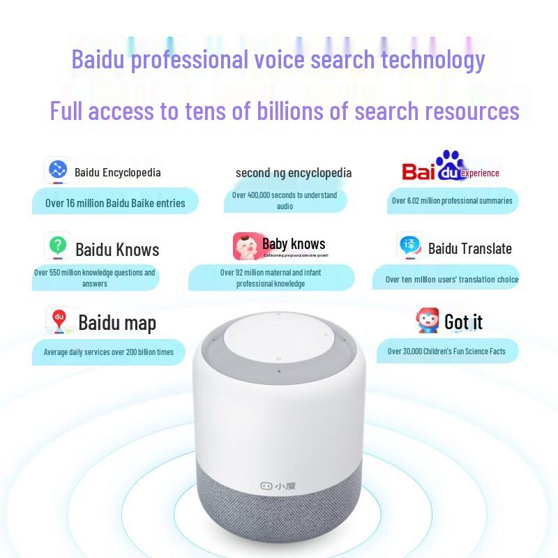 XiaoDu Smart Speaker Flagship Edition CN Plug (adapter Included)
