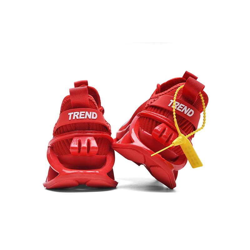 Herrenschuhe Bequeme Freizeit-Sneakers Modische Plateau Atmungsaktive Paar Laufschuhe Schwarz Walking-Sneakers