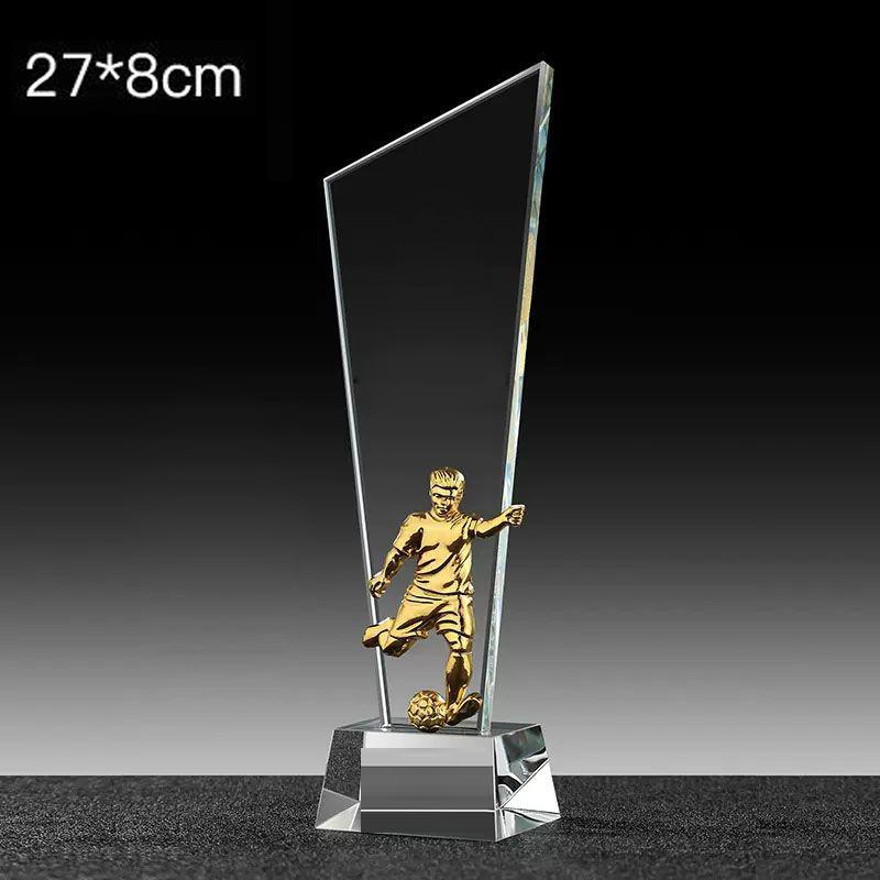 Metal Medal Sports Ball Games for Table Tennis, Marathon Athletic Games, Home Decor Award Souvenir, Carving Crystal Trophy, New