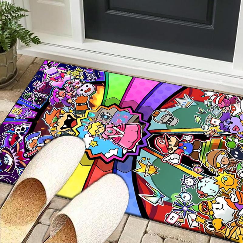 Princess Peach Adventure Office Rug Chair Mat, Game Carpet, Suitable for Front Door, Bedroom, Living Room, Desk, Holiday Gift