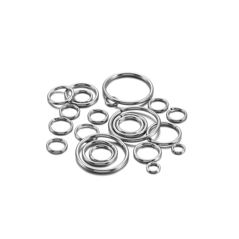 1050Pcs Stainless Steel Open Jump Rings Jewelry Making Connectors Split Rings Accessories For Diy Jewelry Findings Supplies