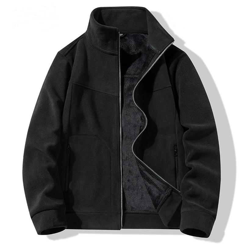 

Женская флисовая куртка 2024: Плотный, теплый, повседневный воротник-стойка для занятий спортом на открытом воздухе осенью/зимой. Medium