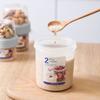 Matbehållare Dubbla Lager Multifunktionell Transparent Bärbar Yoghurt Müsli To-Go Behållare för Baby