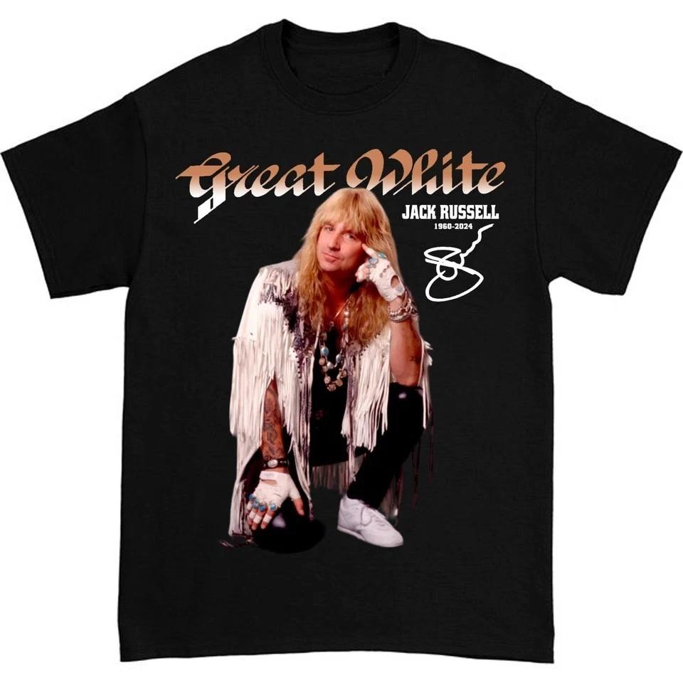 Classic Jack Russell Great White Gift Funny Classic Unisex Black Shirt 2XL