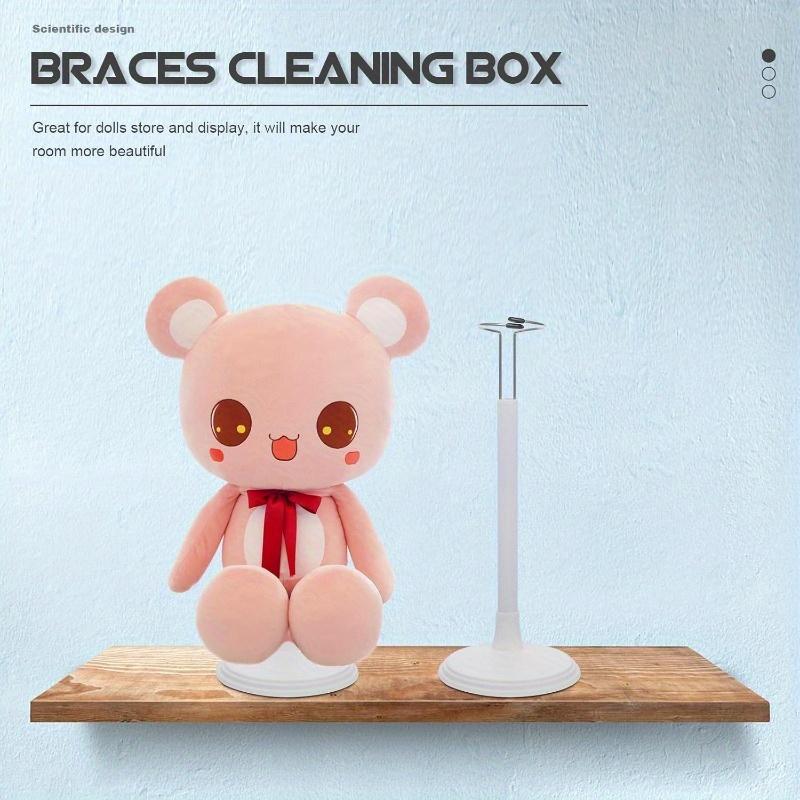 4pcs Creative Doll Stand Storage Rack Adjustable Height Display Holder with Metal Clamps Dolls Figurines Collectibles Toy Stand