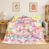 Cute Girl Super Sonico Cartoon Soft Flannel Throw Blanket,Cozy Blanket for Bed,Couch,Sofa,Bedroom,Living Room,Travel,Picnic Kid