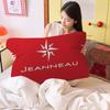 J-JEANNEAU-U Logo Cartoon Pillow Towels- Single Quick-Dry Polyester Pillowcase Pillow Core Cover Breathable