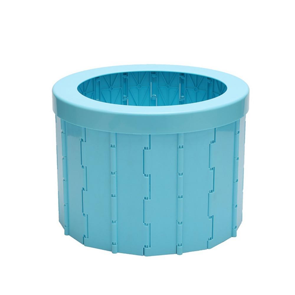 Easy To Store Outdoor Folding Toilet with Storage Bag Car Trash Can Compact Portable Potty  Travel
