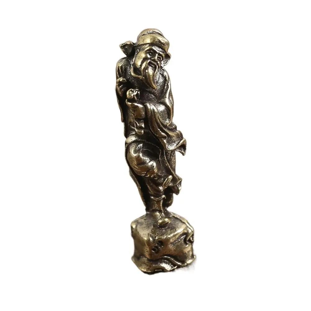 Vintage Copper Crafts Buddha Sculpture Handmade DIY Buddha Pendant Accessories Carved Buddha Miniatures Home Decor