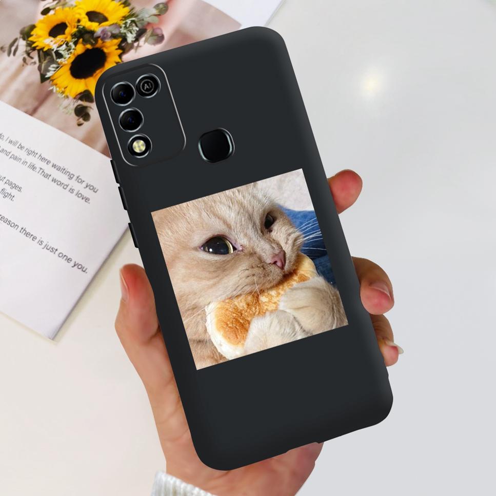 For Infinix Hot 11 Play 6.82" Soft Silicone Phone Cases For Infinix Hot 11 Play 11play 10Play Cover Luxury Flowers Funda Capa
