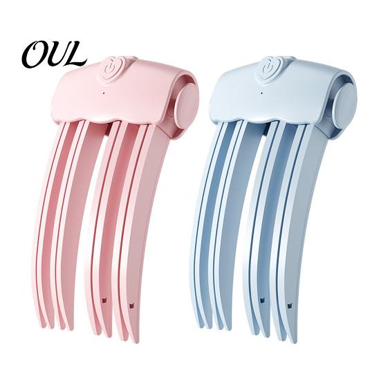 Instant Root Lift Tool 2Pcs Cordless Heated Hair Volume Clip, Lifter Comb for Fine Flat Bangs Styling, USB Rechargeable Volumizing Clip with