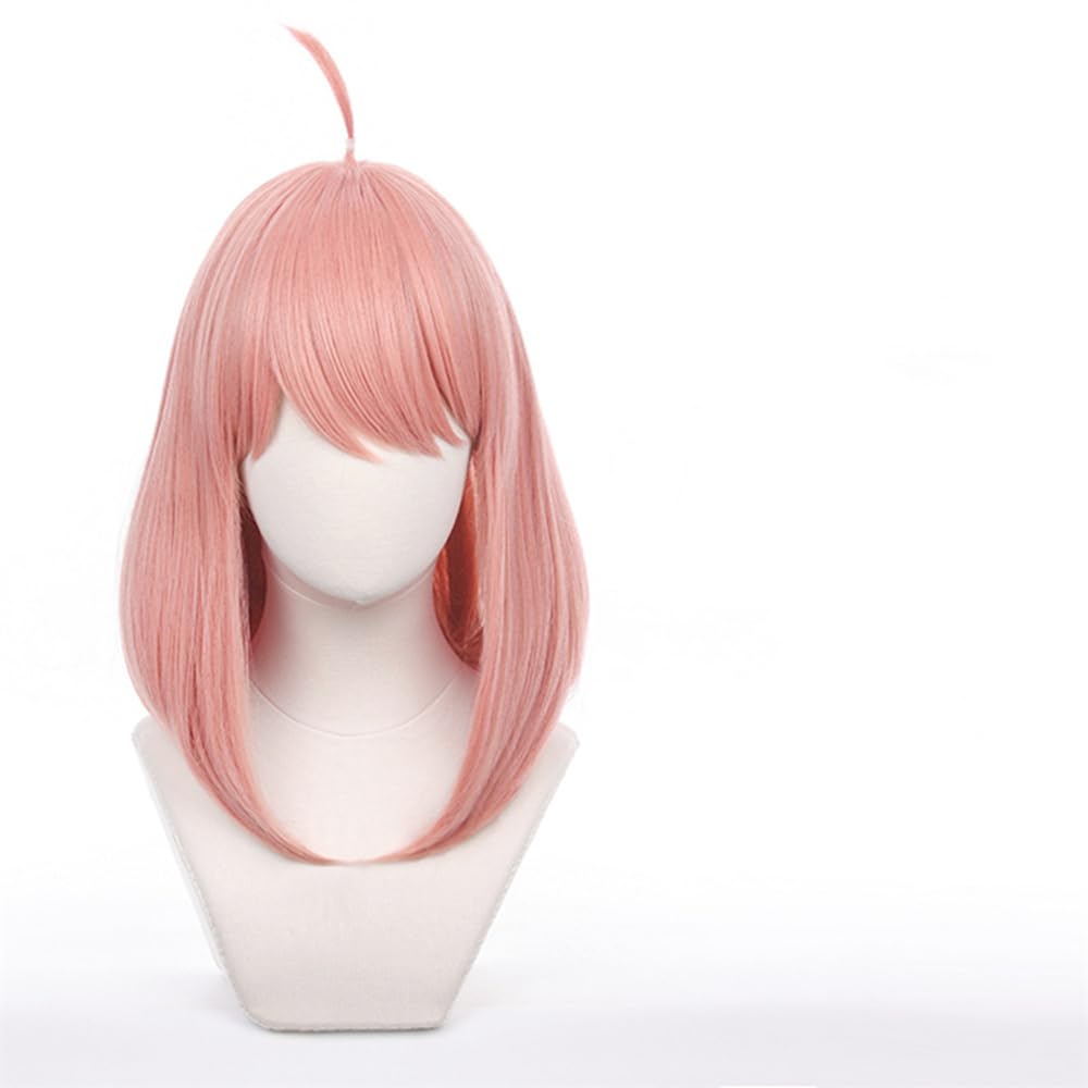 Sizuuenn Anya Forger Wig Cosplay Heat Resistant Wig High Temperature Hair Yarn Cosplay Wig Dedicated Net Events School Festivals Cultural Festivals