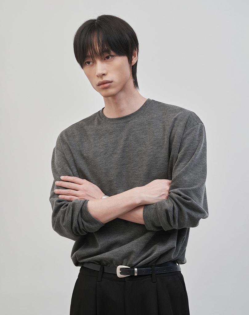 WORK ON BODY OFF Rested Semi-Overfit Round Neck Knit (4 Colors)