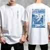 Japanese Style Graphic Print T-shirt for Men Women Summer Casual Fashion Punk Streetwear Tops Crew Neck Short Sleeve Cotton Tees