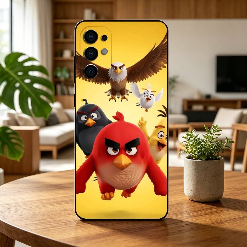 A-Angry B-Birds GAME Phone Case Black Silicone Soft For Samsung S25,S24,S21,S22,S23,S30,Ultra,S20,Plus,Fe,Lite Samsung S20fe