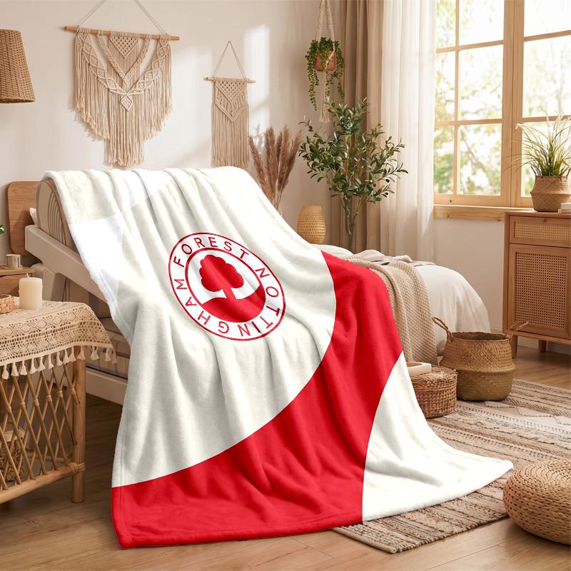 Nottingham Forest Fußball Druck Flanell Decke Weich Warm Sofa Bett Überwurf Decke Für Zuhause Büro Schlafzimmer
