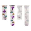 Compatible Apple iWatch S10 Colorful Pattern Silicone Sports Strap - Transparent Design
