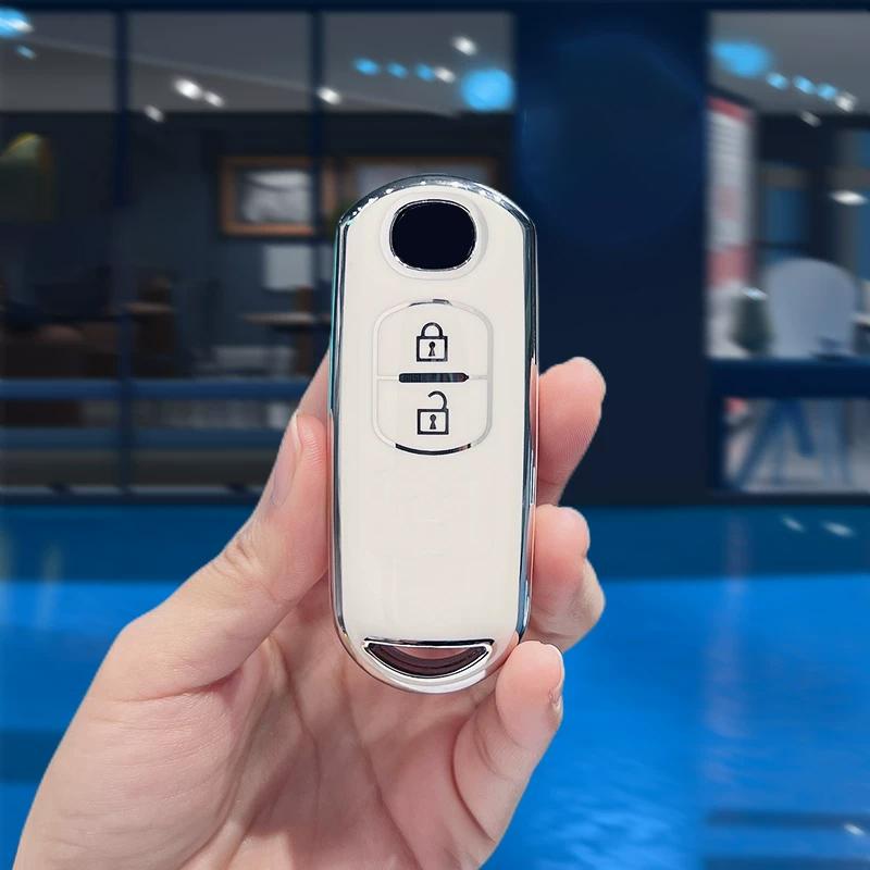 2 Buttons Car Key Case Cover Shell Remote Keyless Fob Case For Mazda Cx3 Cx7 Cx9 Mx5 3 6 Atenza Axela Demio Cx5 Accessories