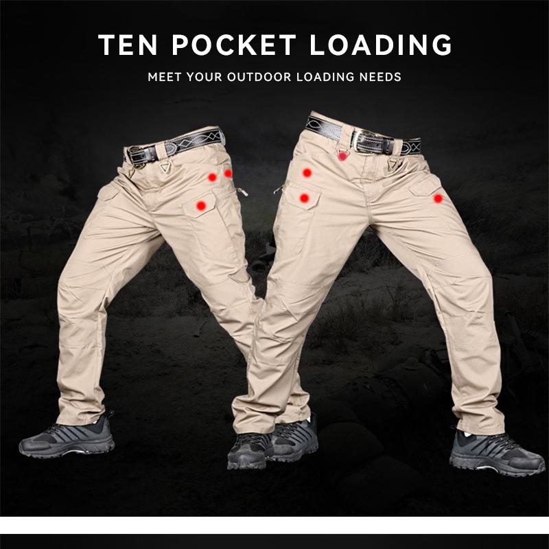 Summer New Mens Tactical Pants Multiple Pocket Elasticity Military Urban Commuter Tacitcal Trousers Men