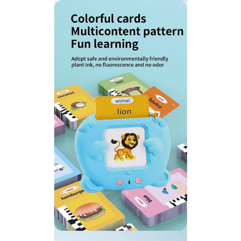1PACK Children's Early Education Card Machine 1-6 Year Old Baby Educational Toys Chinese and English Enlightenment Literacy Card Learning Machine