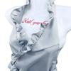 Cute and stylish ruffle grey TO189 women's apron,